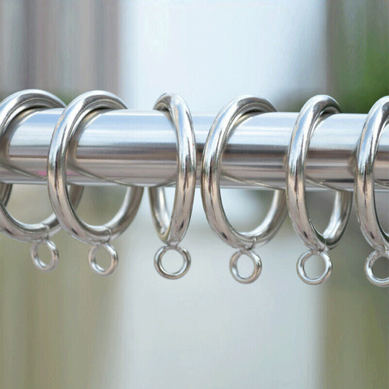 40 Pack Curtain Rings, 38mm Internal Diameter iron Curtains Rings Hanging R R3N8