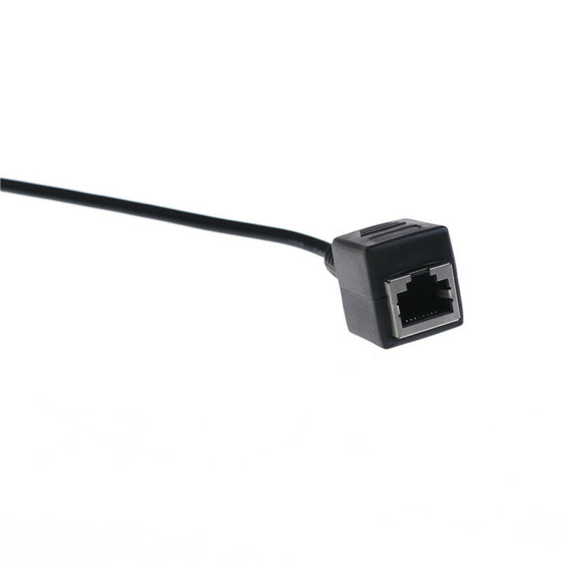 3.5mm 1/8" Male Jack TRS Audio Cable To RJ45 Socket Ethernet Adapter Wire JR