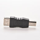 1x Black USB Type A Female to USB Type B Male USB Plug Printer Adapter 3C