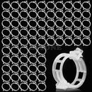 100Pcs Plant Vine Tomato Stem Clips Supports Connect Trellis Twine Cages Flower