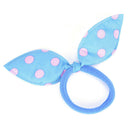 20X Girl Rabbit Bunny Ears Dotted Hair Ties Scrunchie Ponytail Holder HairBand