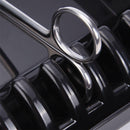 Hair Scissors Holder Rack Salon Barber Shears Stand Storage Tray Case Black