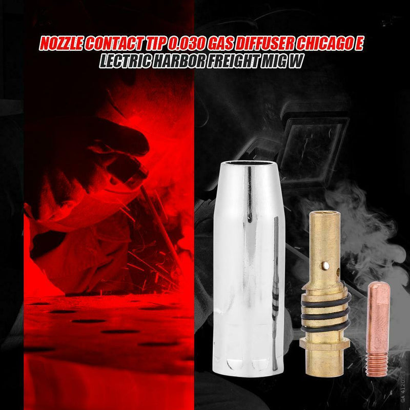 Nozzle Contact Tip 0.030 Gas Diffuser MIG Welder Consumable Welding Tool