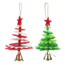 2pcs Non-Woven Christmas Bell Pendants Xmas Hang Ornament New Year Decor Gift