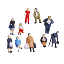 24pcs Painted Railway Train People Figures Architectural Landscape HO 1:87