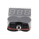 1-8S LED Low Voltage Buzzer Alarm Lipo Voltage Indicator Checker Tester  Z