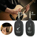 Guitar WIRELESS System Transmitter Receiver rechargeable BASS UHF Rechargeable