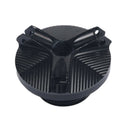 Motorcycle Oil Cap Cover Engine Nut Cap Cover for Kawasaki 2018 2019 Black