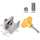 4Pcs/Set Sliding Window Locks Stop Aluminum Alloy Door Frame Security Lock