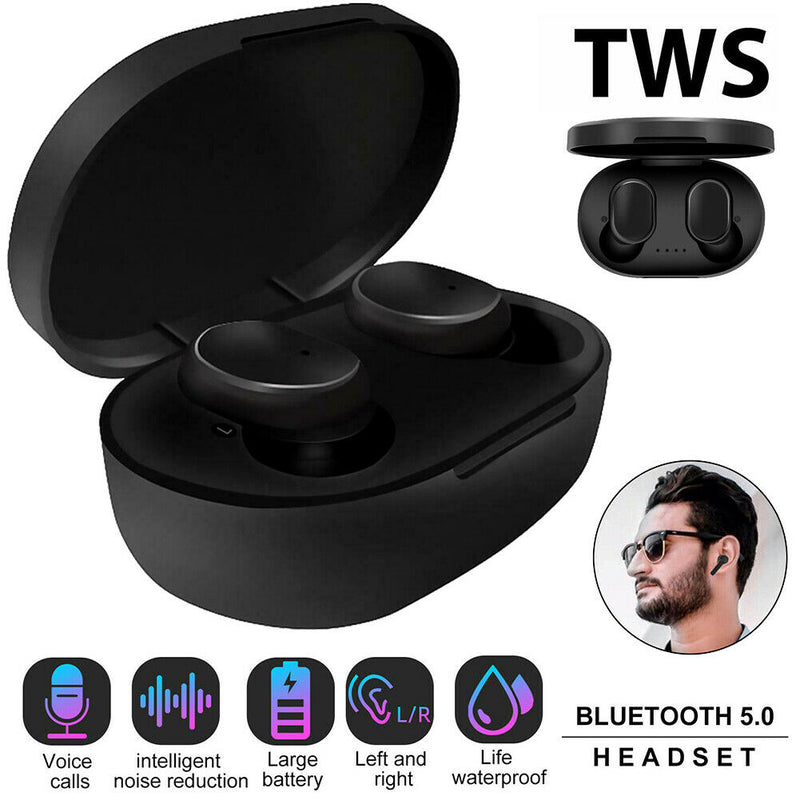 A6S TWS Bluetooth 5.0 Earphones Wireless Headphones Sports Gaming Mini Headset