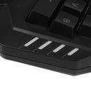 G30 1.6m Wired Gaming Keypad with LED Backlight 35 Keys One-handed Membrane