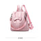 Women'S Shoulder Backpack Soft Leather Sweet Lady Bow Casual Travel Backpac U5E6