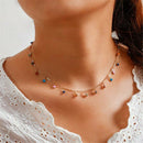 Boho Candy Color Mini Ball Pendant Choker Necklace Clavicle Chain Jewelry Gift*1