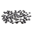 200x Screw Cover Cap Washer Flip Tops Decor for Car Home Beige+Black