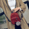 New Fashion Spring Women Corduroy Mini Backpack Girls School Bag with Plush