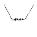 Mother Bird And 1-4 Baby Birds Necklace Necklace-Mama Baby Family Pendant H F3I9