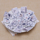 50Pcs 2 Holes Wood Postcard Handmade Wooden Buttons Sewing Scrapbooking DIY