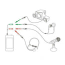 3.5mm Headphone Mic Audio Y Splitter Cable Audio Microphone For Speak Jack P3Y2