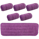 Flat Mop Heads 6 Pcs Microfibre Mop Pads 42cm x 14cm Spray Mop Refill ReplacN9F2