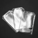 Clear Vertical Name Tag Bussiness ID Badge Card Holder 20 Pcs D7G4