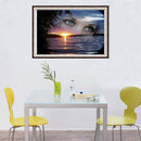5D DIY Full Drill Diamond Painting Eyes Sea Cross Stitch Embroidery Craft