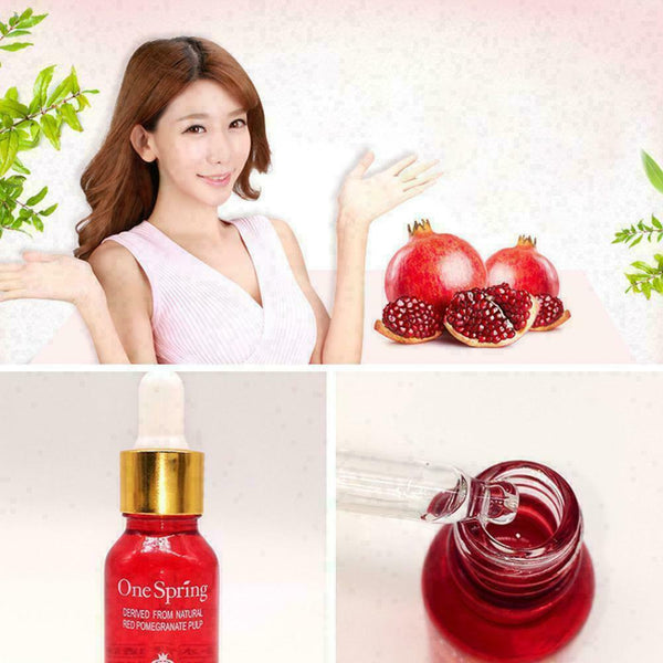 Red Pomegranate Fresh Hydrating Serum Remove Dark Spots Whitening Skin Liqu P6P3