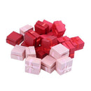24-Piece Gift Box Set - Square Ring Jewelry Box for Anniversaries, Weddings I3A4