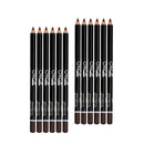 12PCS Makeup Lasting Eye Shadow Eyeliner Lip Pencil Pen Cosmetics Coffee