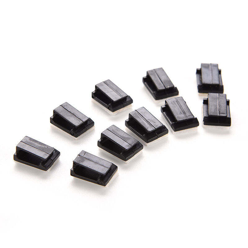 20PC Car Drop Adhesive Clamp Wire Cord Clip Cable Holder Tie Clips Organizer