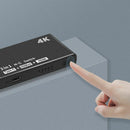 Type C Input Mini Hdmi Amplifier Switch, 1 Port USB C & 3 Ports Hdmi 4Kx2K