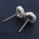 21mm Dia Cotton Polishing Metal Shank Brush Wheel 20 Pcs H4G9
