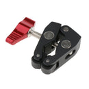 Super Clamp with Red Knob w/ 1/4inch & 3/8inch Thread for DSLR Camera
