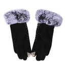 Gloves, Women winter outdoor sports gloves touch screen warm gloves (black)