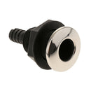Black Thru Hull Fitting Marine Boat Hose With Stainless Rim for Marine 10mm