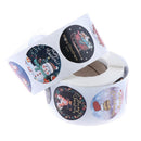 500pcs/roll Christmas Santa Stickers gift Packaging Stickers Party supplyB Gw