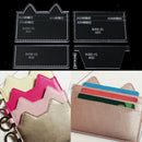 5Pcs Clear Acrylic Stencil Templates Handmade Wallet Purse for Women Girls