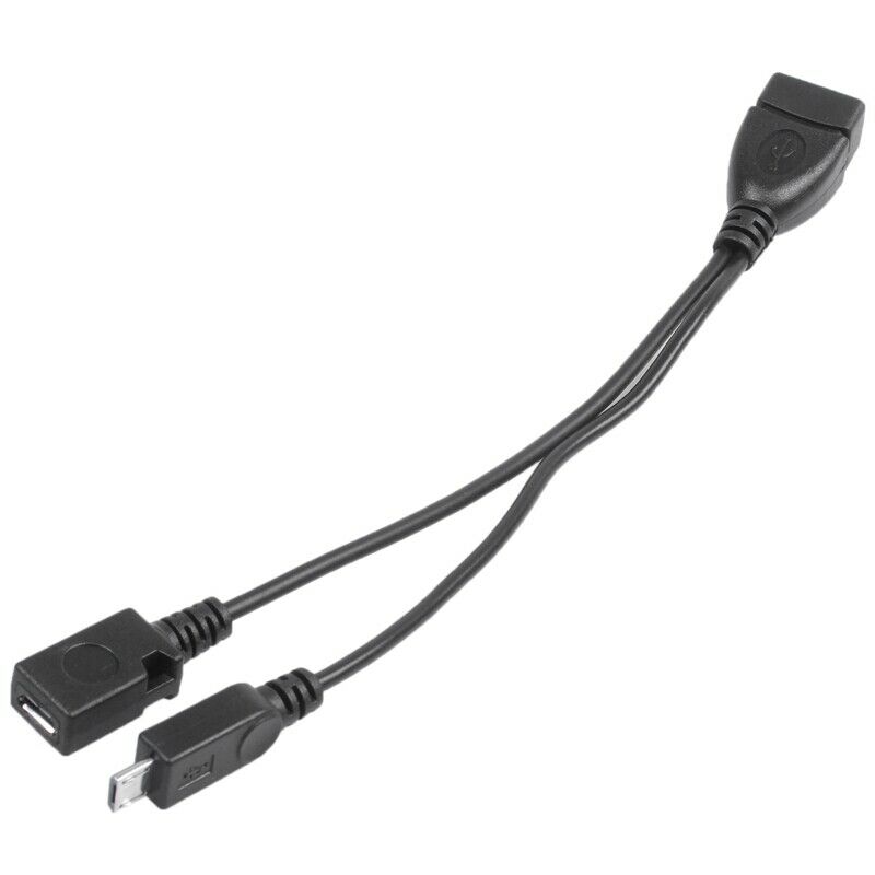 5X(Micro USB Host OTG Cable with Micro USB Power for Nexus 4 5 7 10 Galaxy I9L3)
