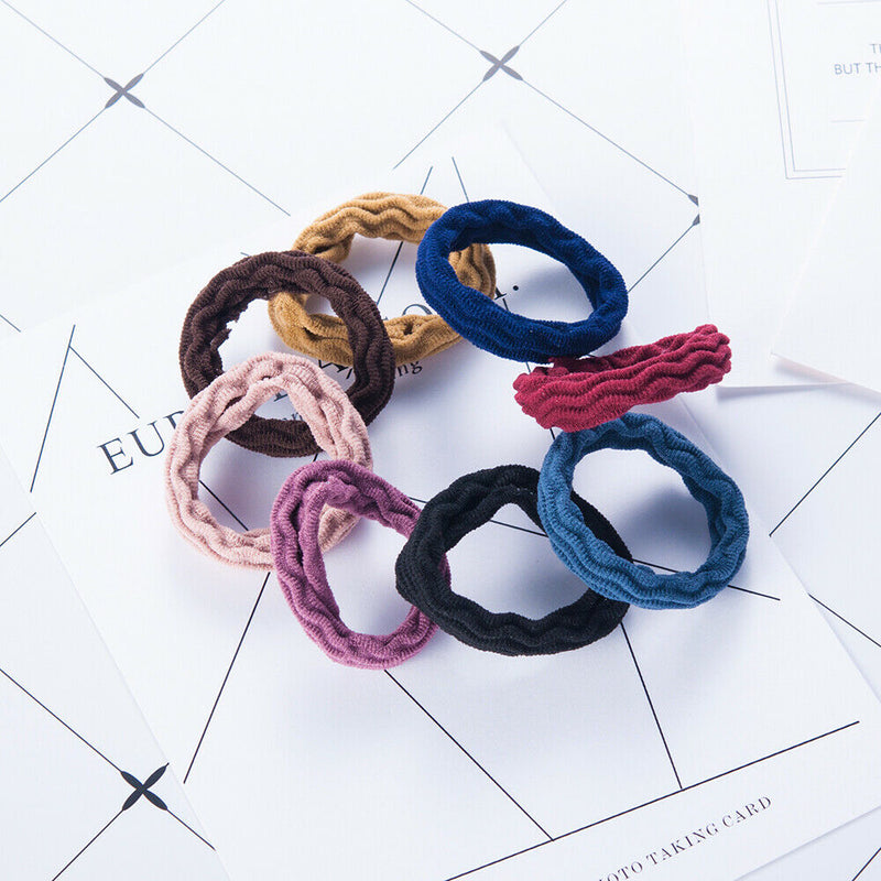 Women's Elastic Hair Ties Band Rope Ring Ponytail Holders Hair Band Scrunchies