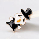 Brooch for Unisex Alloy Halloween Ornaments Ghost Shape Personality Pins Bu L4K9