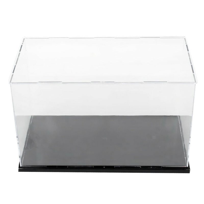 36x16x16cm Acrylic Display Case, Black Gloss Base, Dustproof, Assembled Box