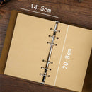 Stationery Retro Pirate Ship Notebook Travel Diary Loose-leaf Notepad PU Leather