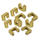 10 Pack Metal D Ring Bag Buckles Clasp Hanger D-Rings for Hardware Bags Ring