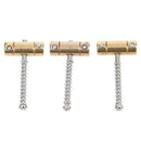 3Pcs Brass guitar bridge compensated saddles for guitar accessory BX