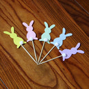 5PCS Happy Easter Rabbit Cake Toppers Cake Decorating Supplies Party DecoraS Kw