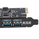 PCI-E to USB 3.0 4Port PCI Express Card Controller Power Connector
