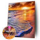 Evening Beach Full Drill Diamond Painting Rhinestone Cross Stitch Mosaic