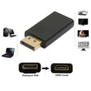 Black Display Port DP Male to HDMI Female Adapter Converter for PC Laptop HDTV^