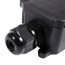 IP65 Waterproof Outdoor 2 Way PG9 Gland Electrical Junction Box Black P9B7