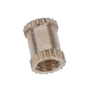 100Pcs M3x6mm Threaded Round Brass Knurl Thread Insert Nuts Brass Tone Nuts JC!c