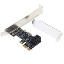 PCI-E to 2 Ports SATA 3.0 PCIE SATA 3.0 SSD Expansion Card PCI-E Adapter Black